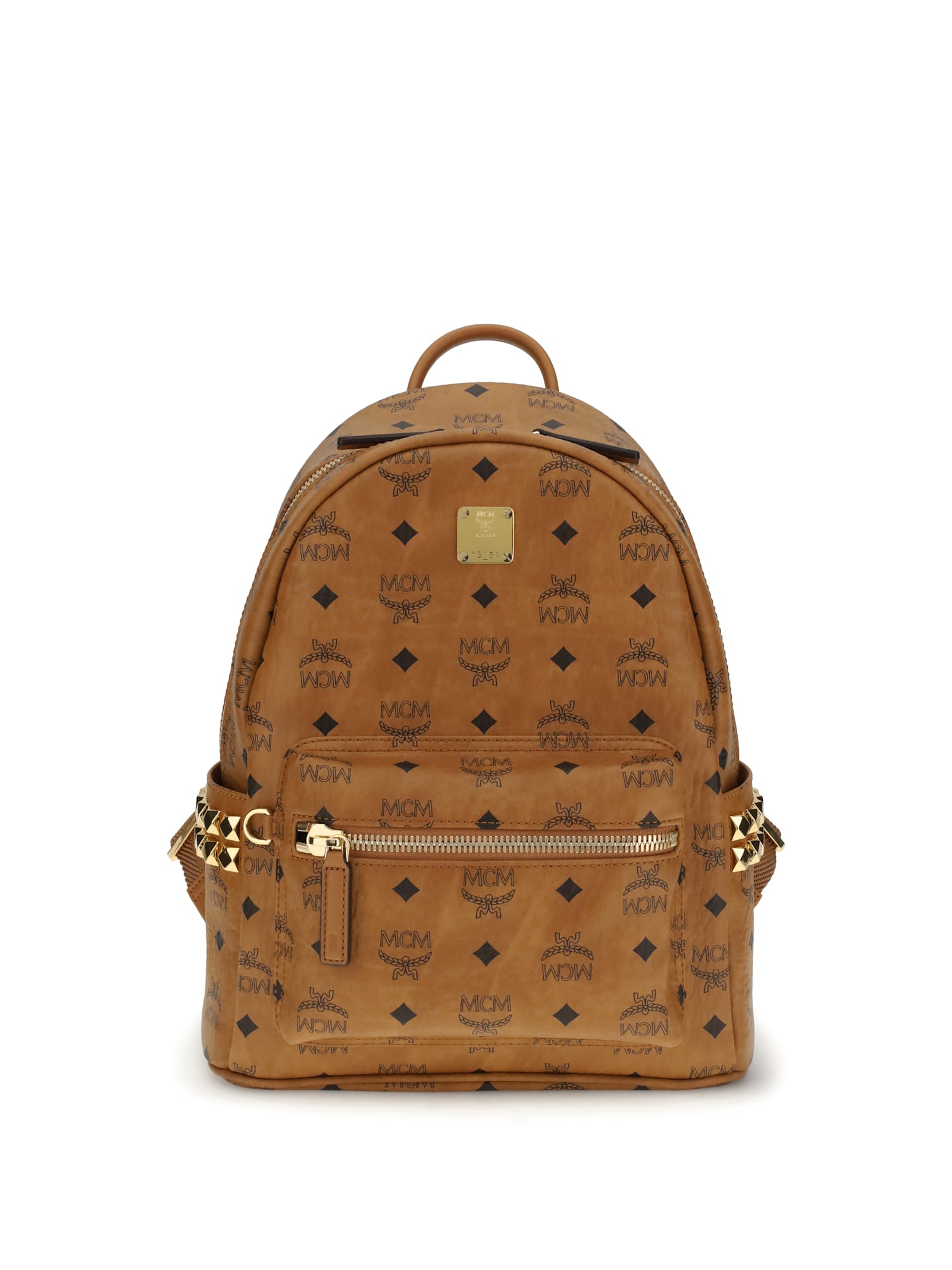 MCM Printed Canvas Small Stark Backpack