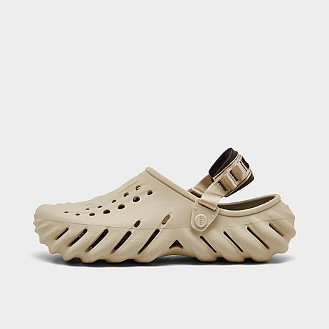 Crocs Men's Echo Clog Shoes in Bone/Black Size: 10