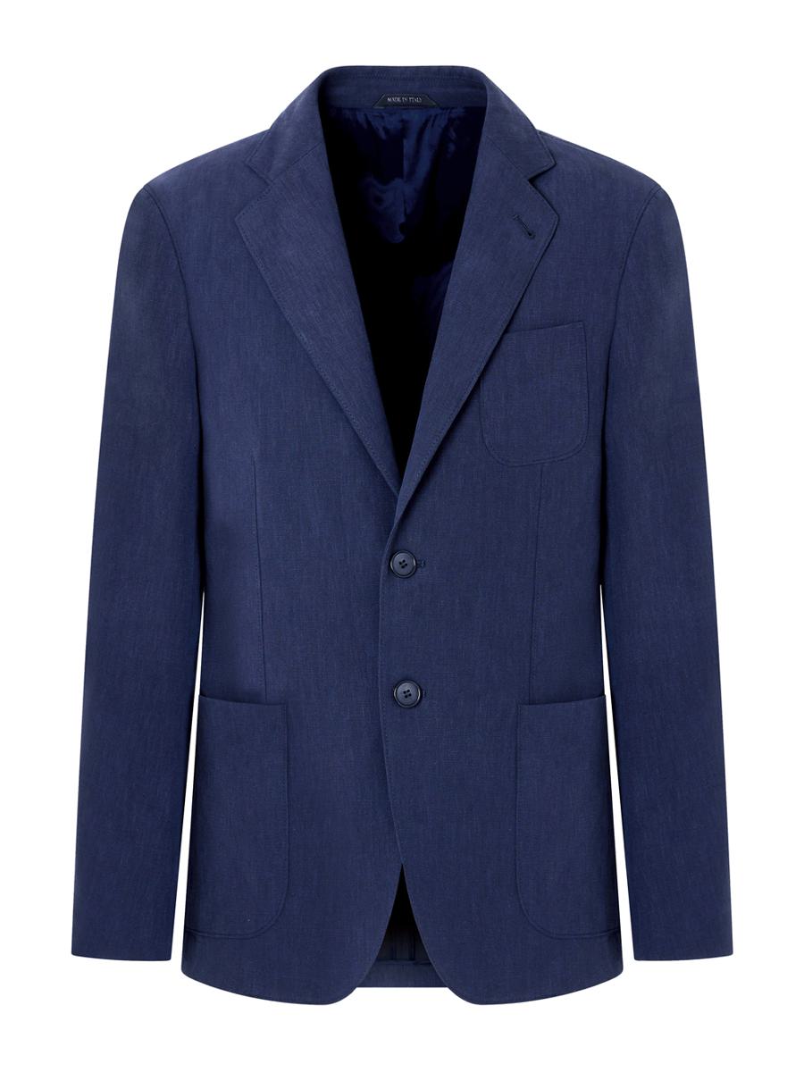 Giorgio Armani Upton Line Single-Breasted Linen Canvas Jacket Clothing