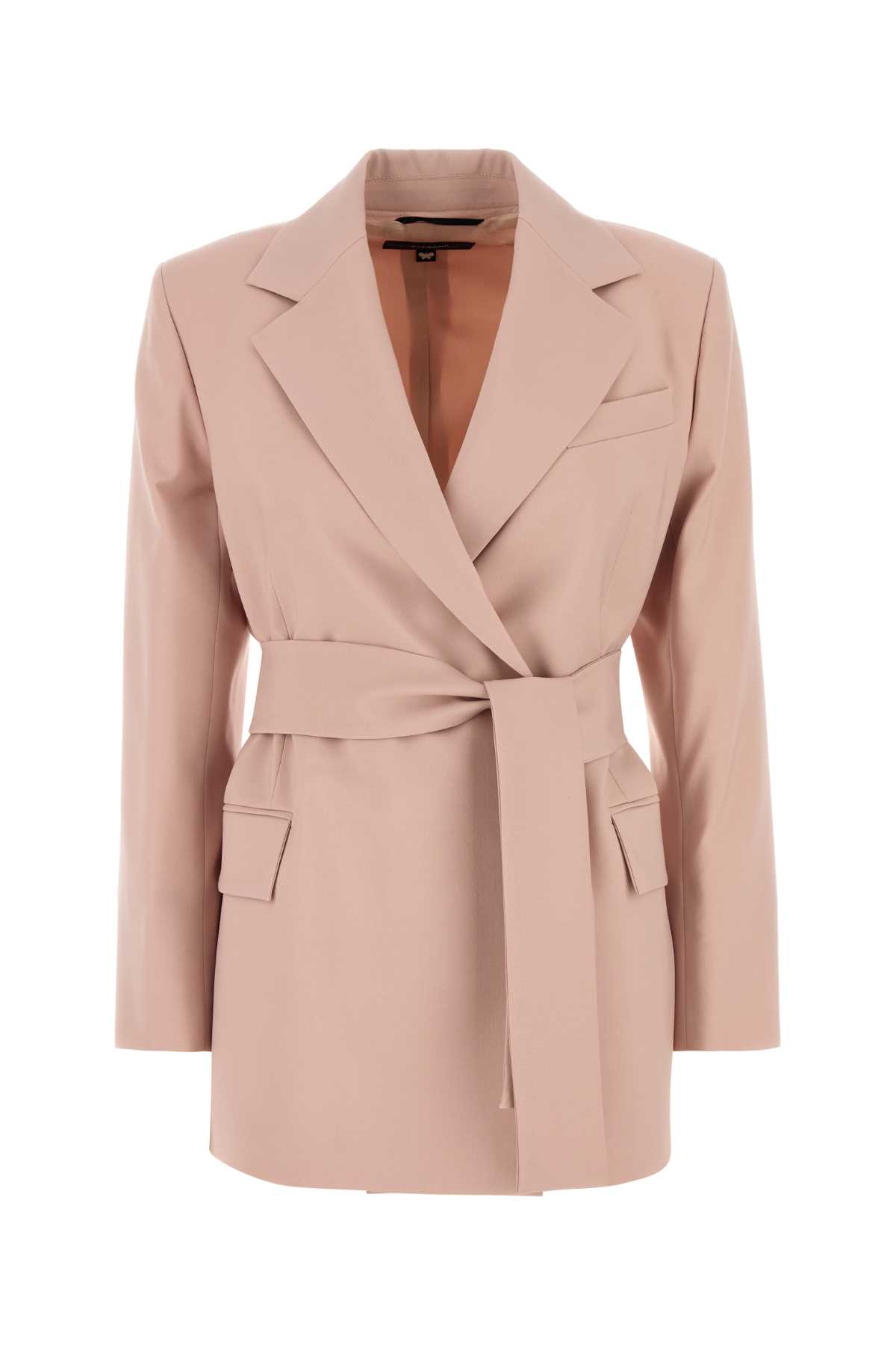 Weekend Max Mara Powder Pink Wool Teso Blazer