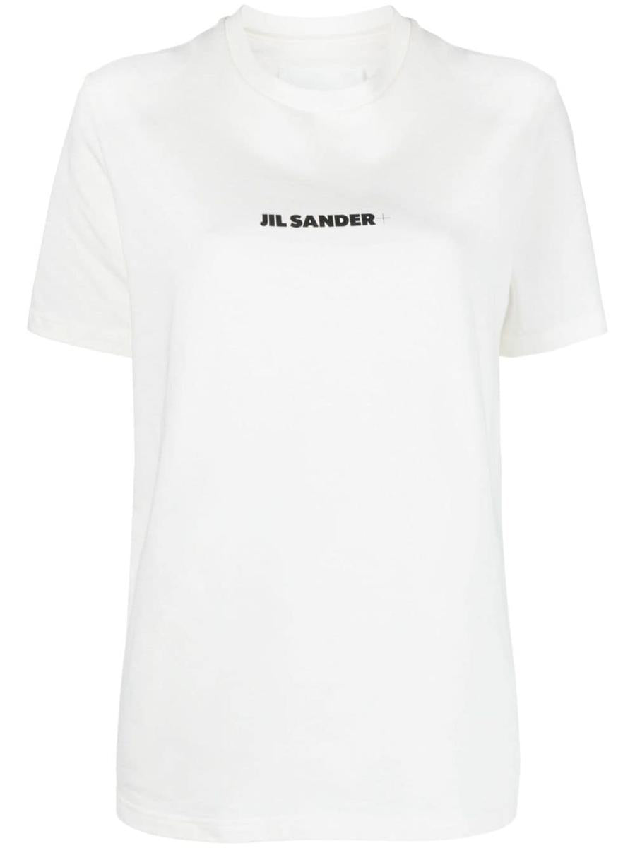 Jil Sander Cotton T-Shirt With Front Printed Logo