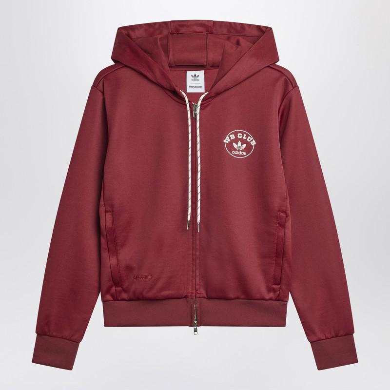 Adidas Originals By Wales Bonner Bordeaux Hooded Sweatshirt In Blend