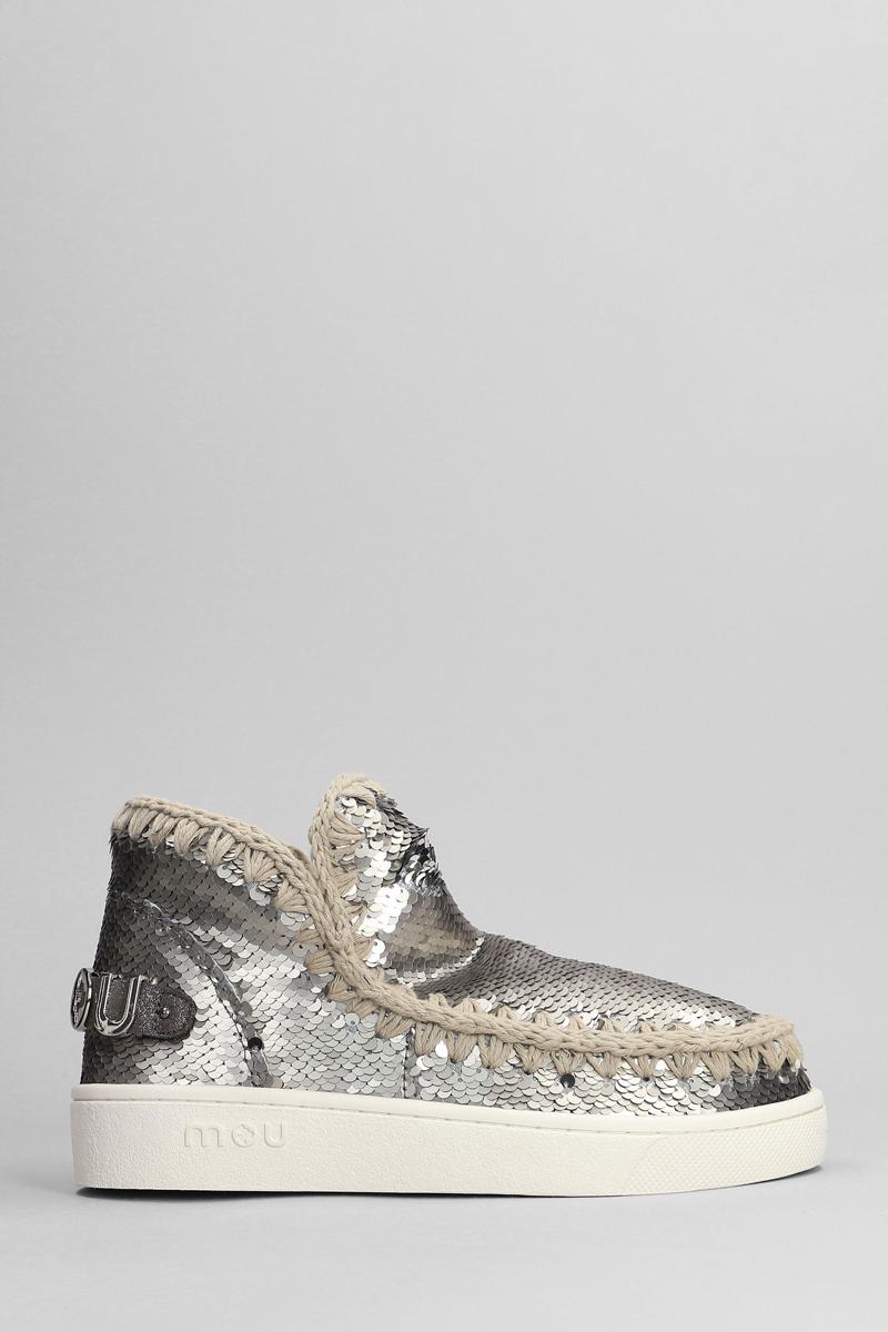 Mou Eskimo Sneaker Low Heels Ankle Boots