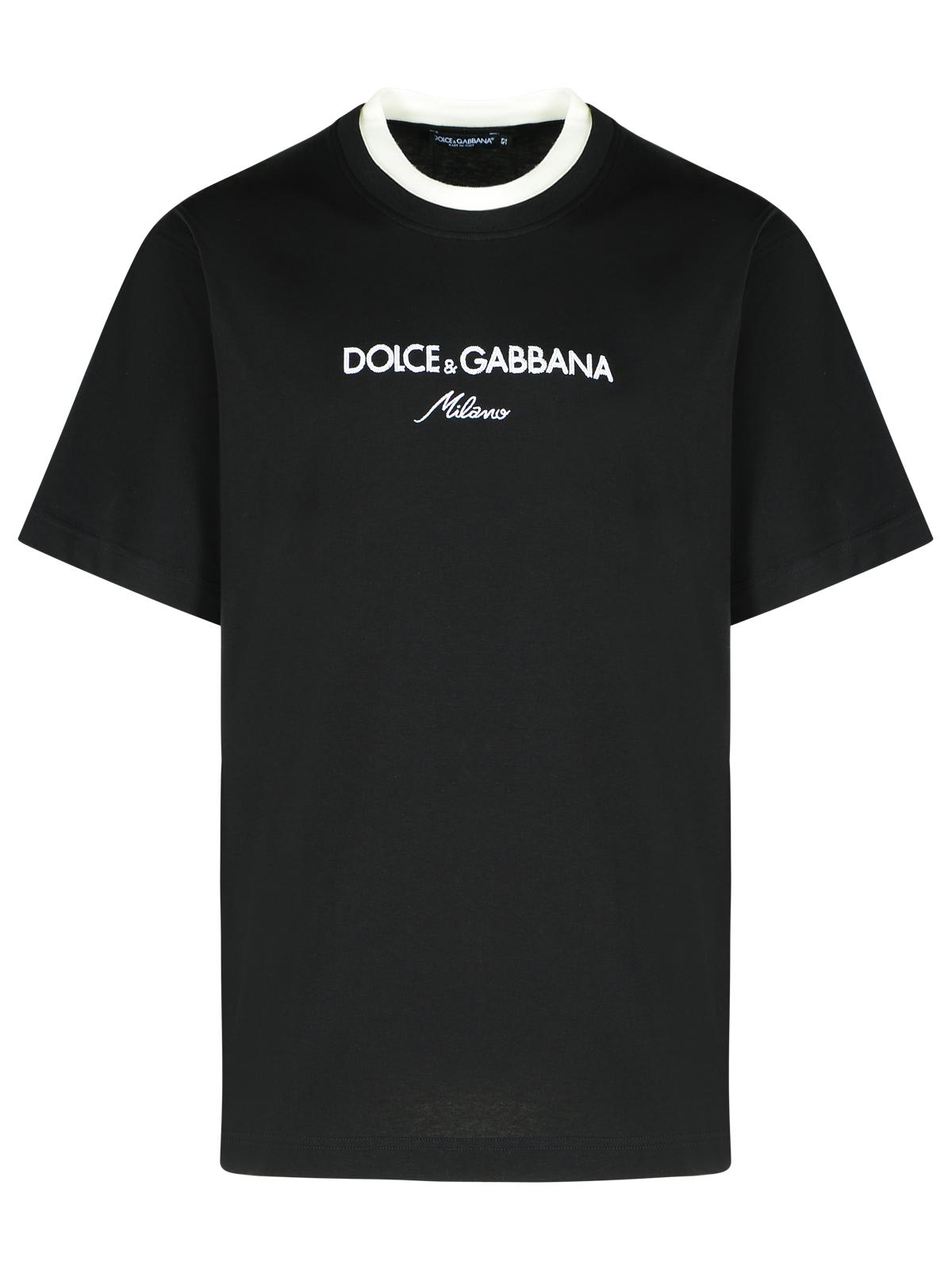 Dolce & Gabbana Black Cotton T-shirt