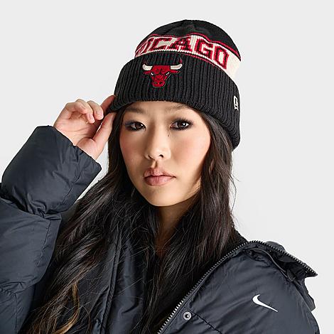 New Era Chicago Bulls NBA Retro Beanie Hat in Black