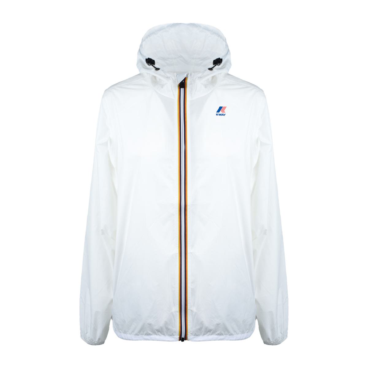 K-Way White Folding Waterproof Jacket Le Vrai 4.0 Claude