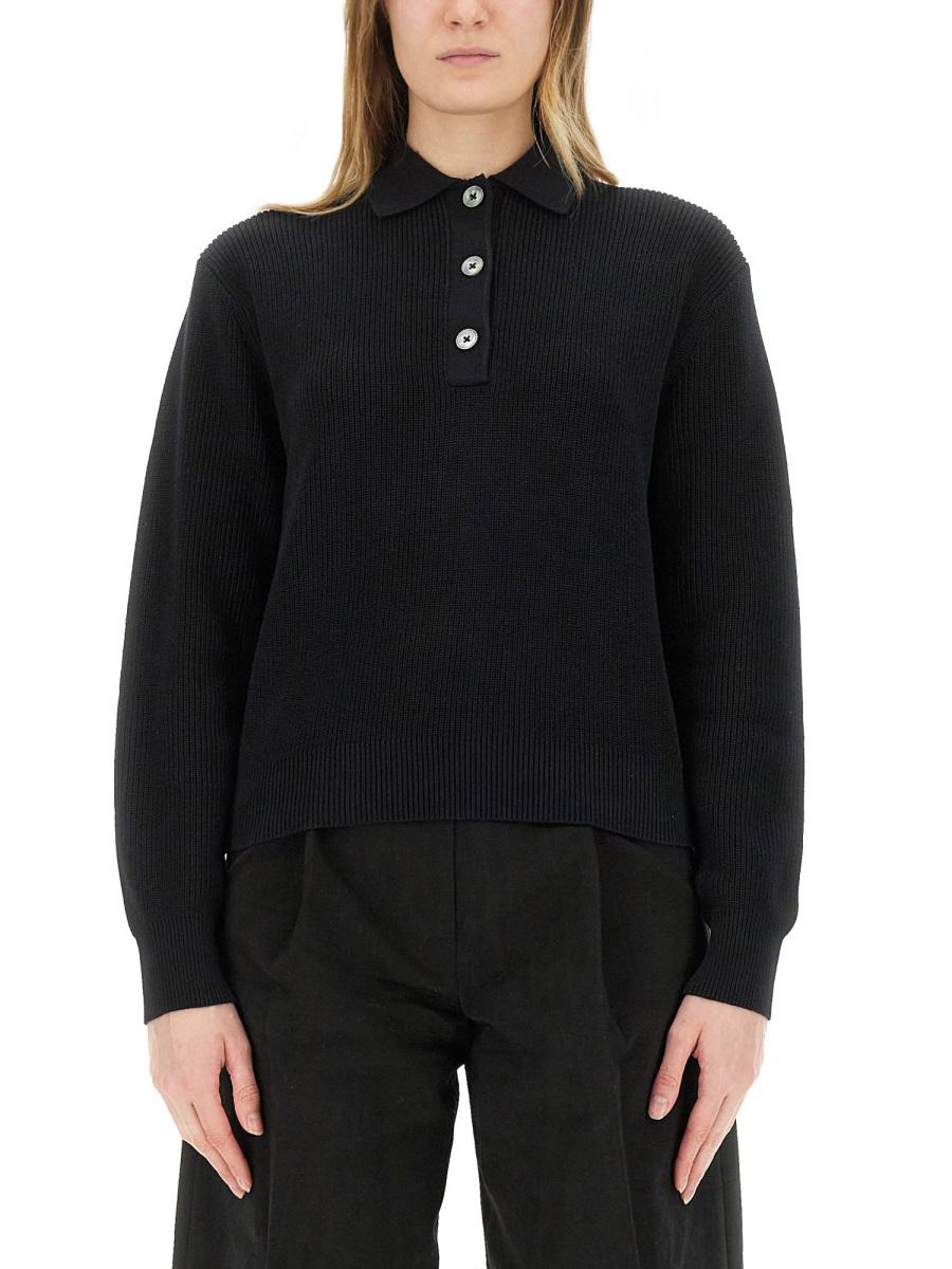 Studio Nicholson "Chesapeake" Knit Polo Shirt