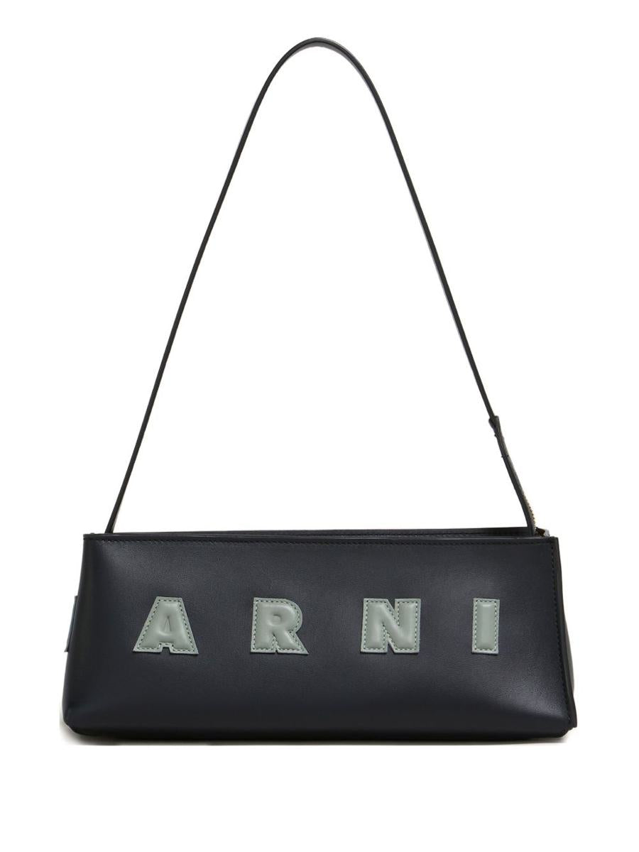 Marni Black Calfskin Shoulder Bag