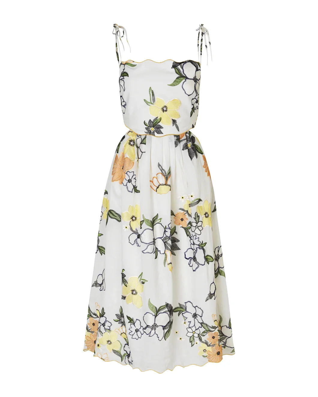 Scalloped Cut Out Dress