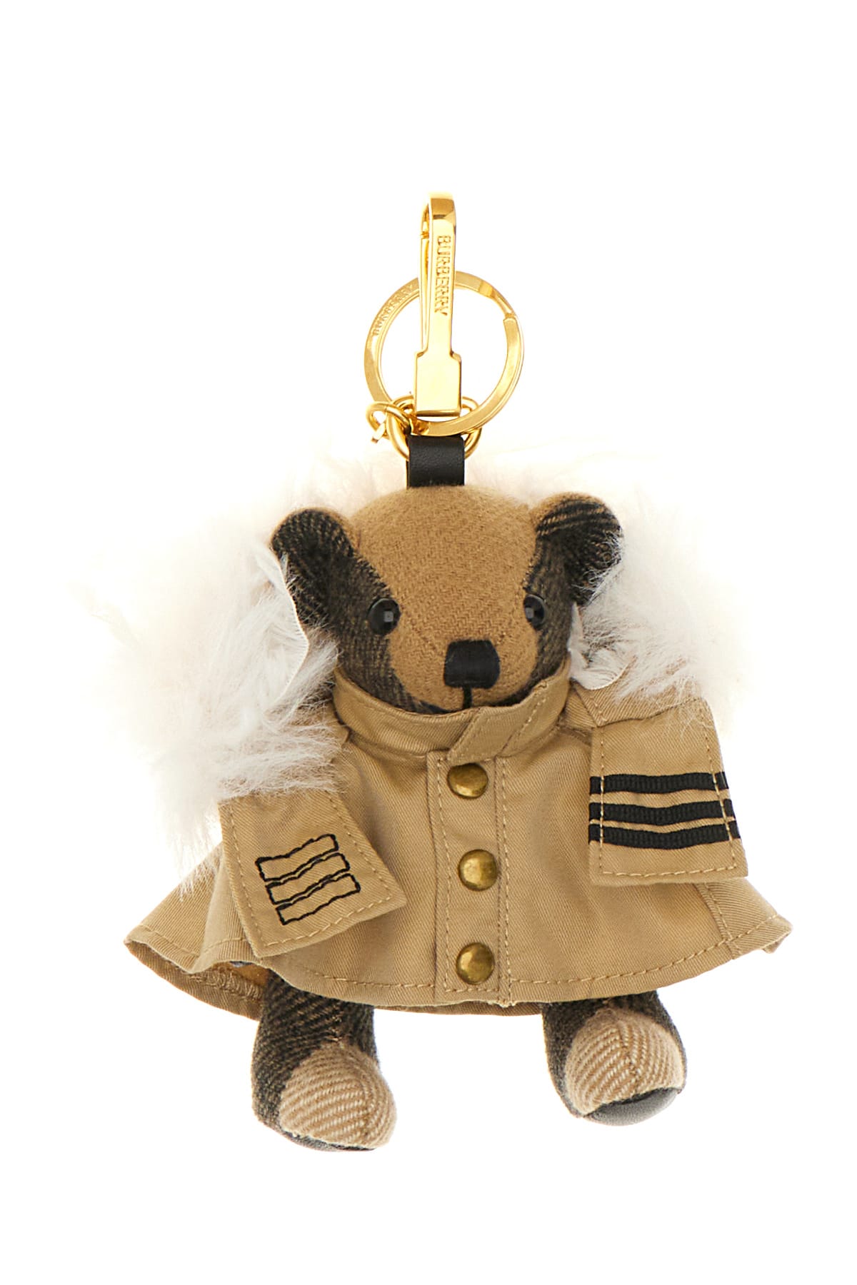 Burberry Golden Metal Key Ring