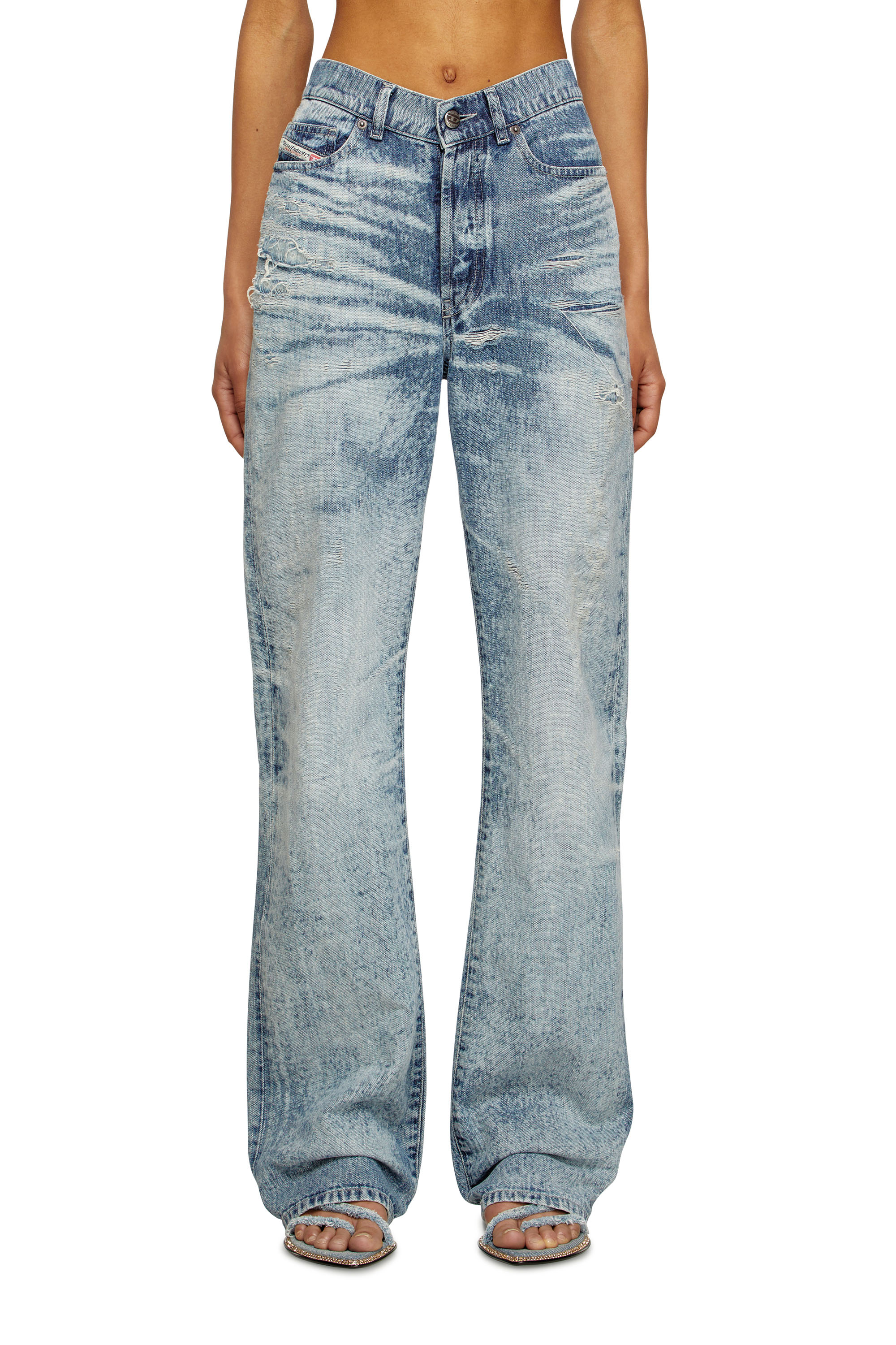 Diesel - Regular Jeans - 1971 D-Sent - Jeans - Woman - Blue