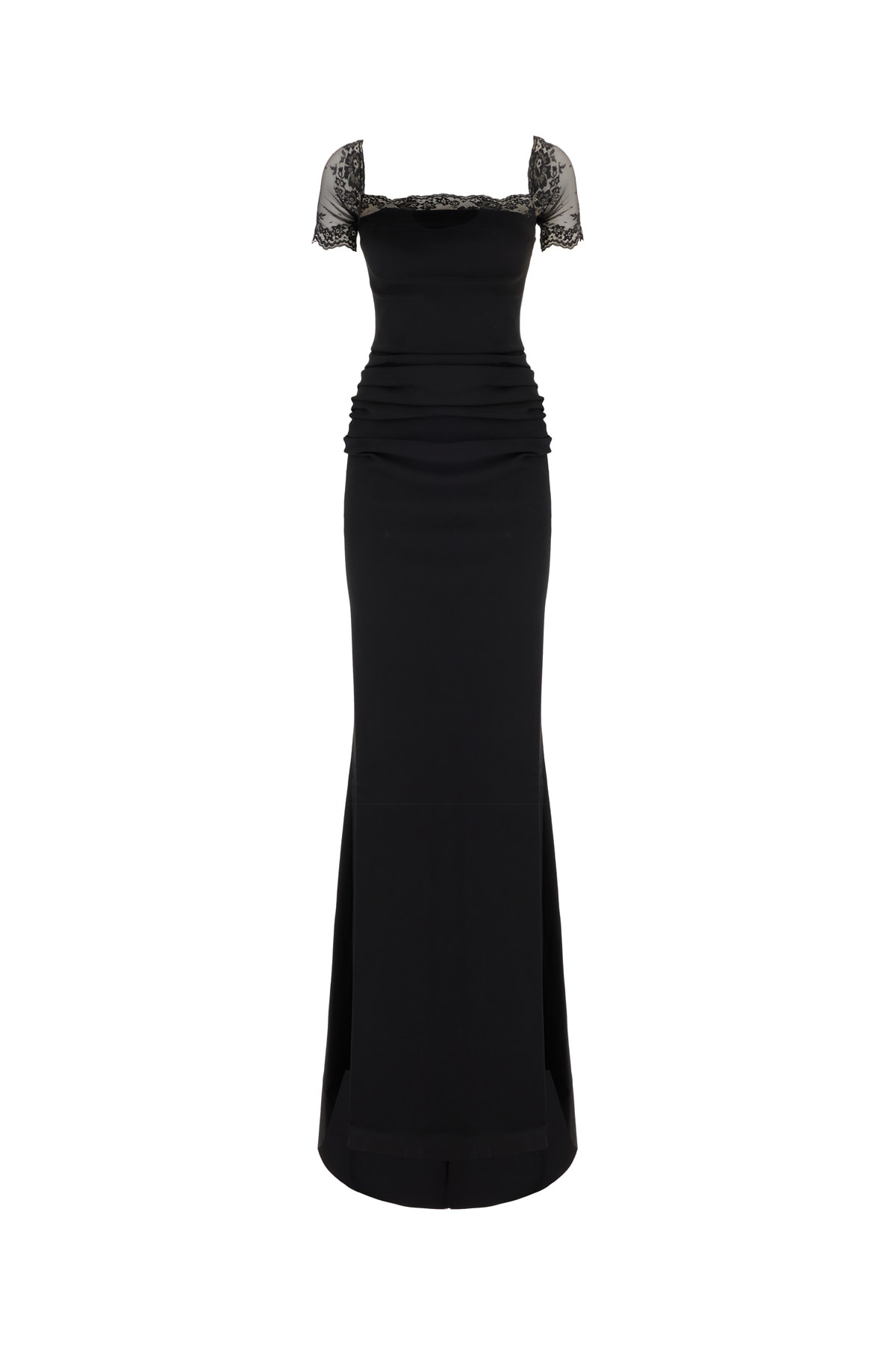 La Petit Robe Di Chiara Boni Black Stretch Nylon Midi Dress
