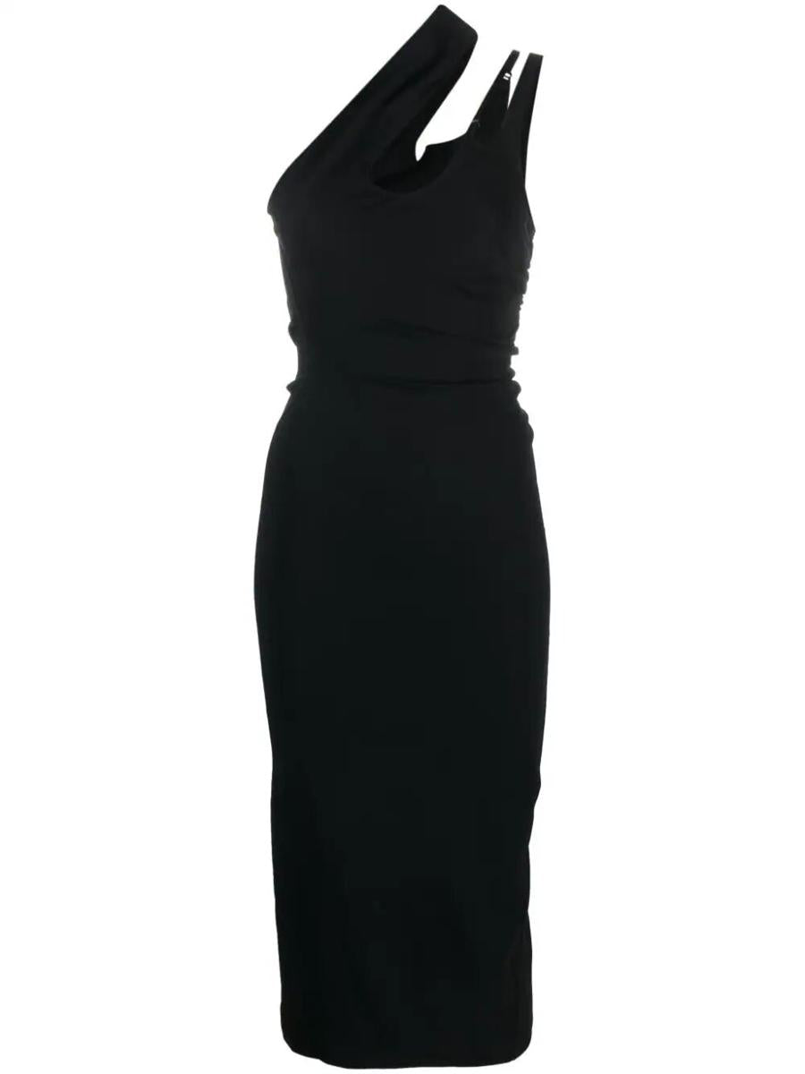 Mugler Ro1308 Midi Dress Clothing