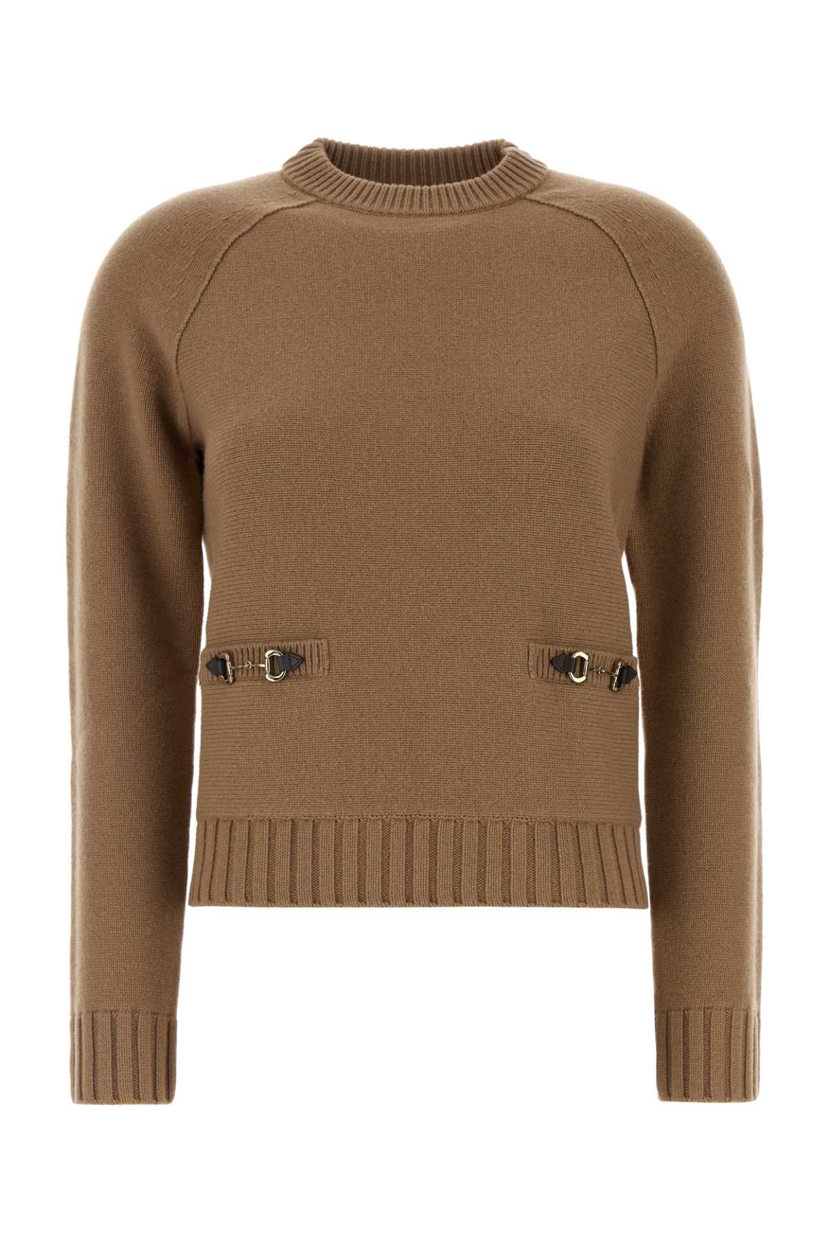 Gucci Camel Wool Blend Sweater