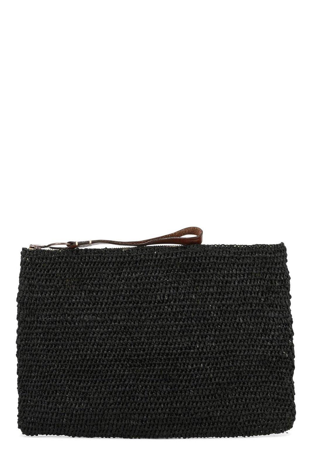 Ibeliv Ampy Woven Zipped Clutch Bag
