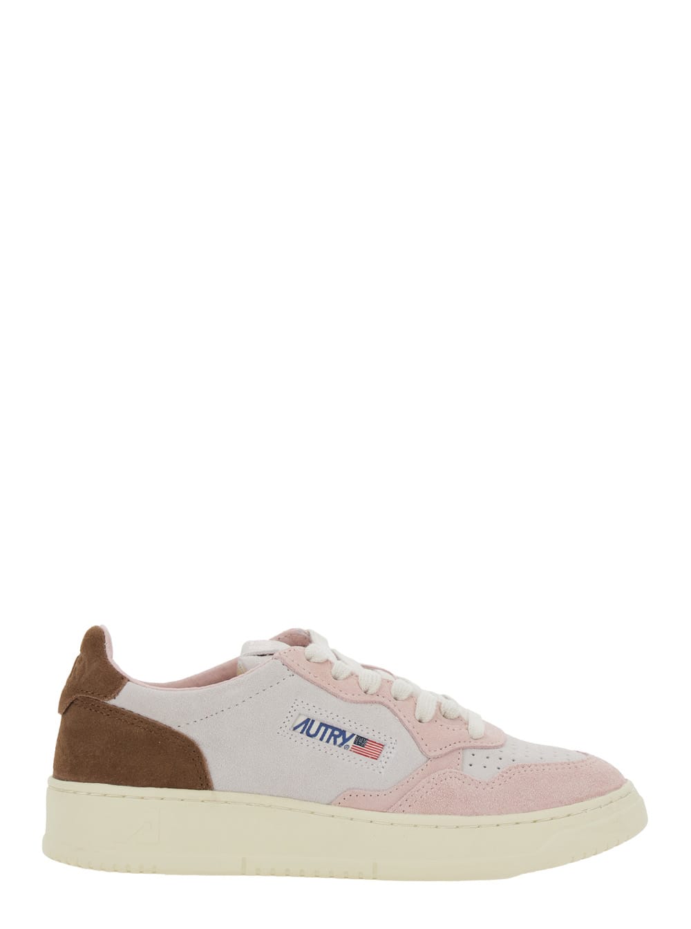 Autry medalist Multicolor Low Top Sneakers With Logo Detail In Leather And Suede Woman