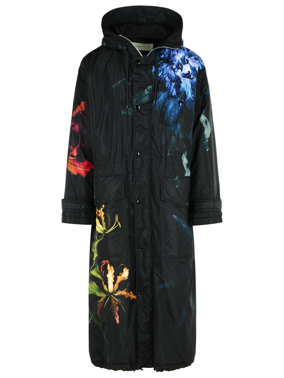 Dries Van Noten Varna Black Polyamide Coat