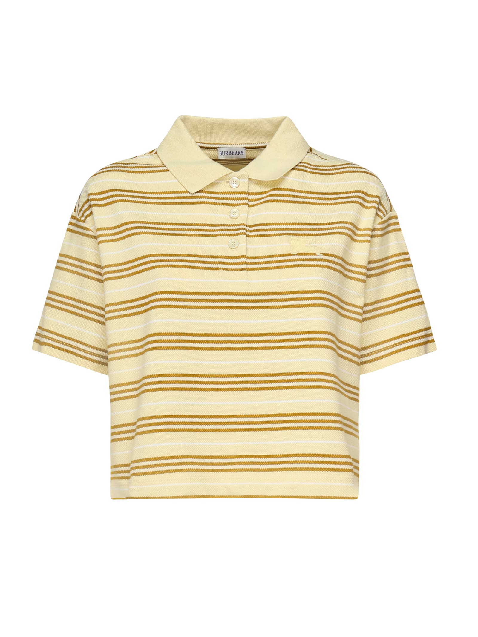 Burberry Striped Cropped Polo