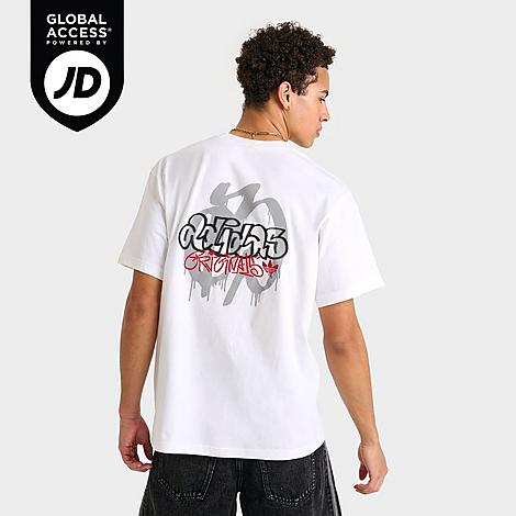 adidas Men's Originals Graffiti T-Shirt in White Size: Small