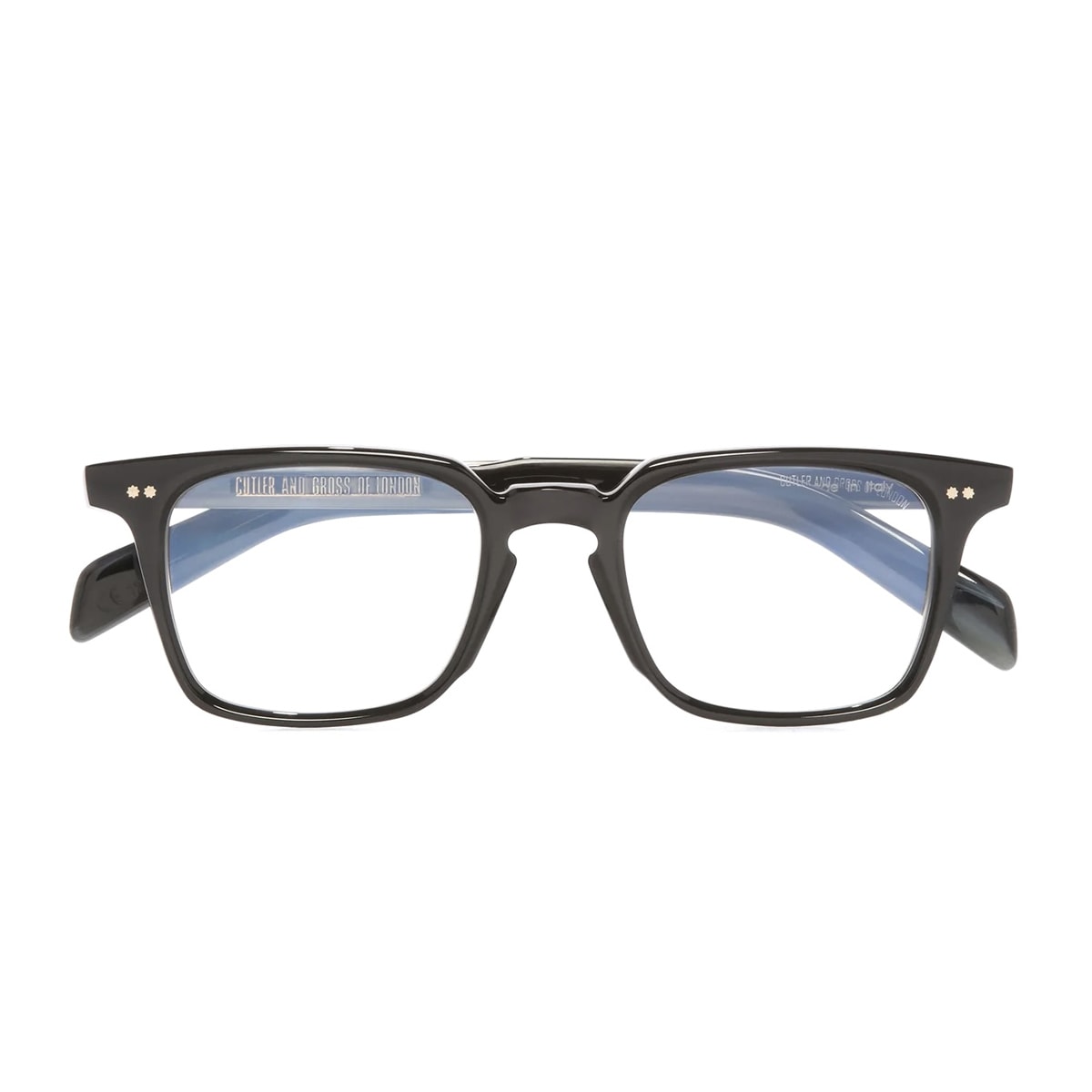 Cutler And Gross Graham Gr10 01 Black On Horn Glasses