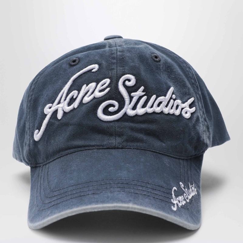 Acne Studios Washed-Effect Baseball Cap With Logo