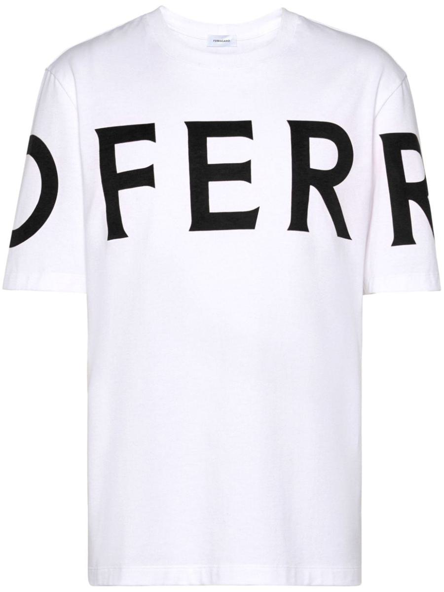 Salvatore Ferragamo Logo Cotton T-Shirt