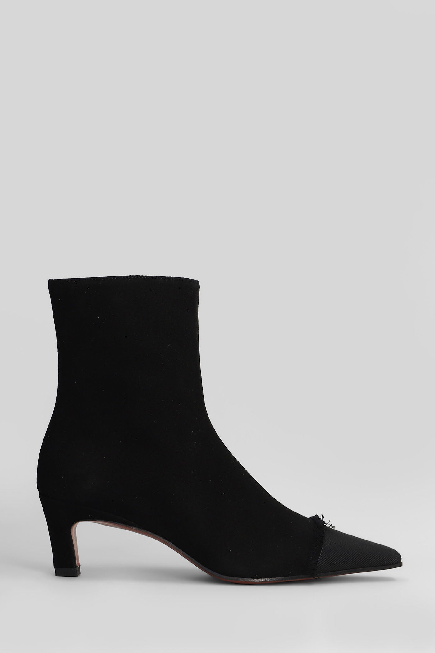 Roberto Festa Evari High Heels Ankle Boots In Black Suede