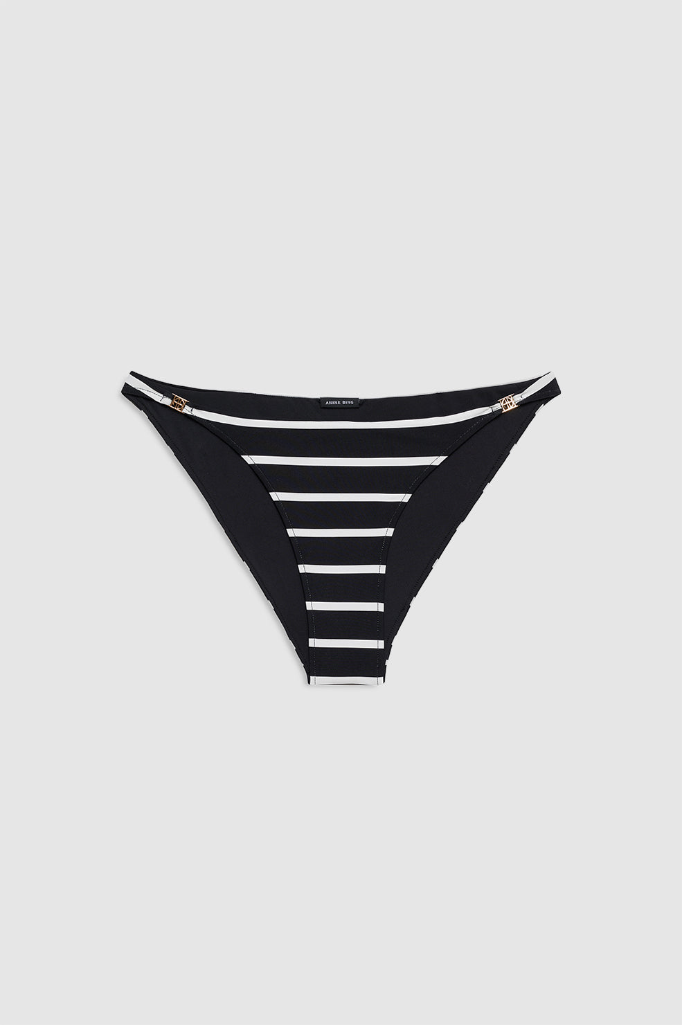 Bellamy Bikini Bottom - Black And White Stripe