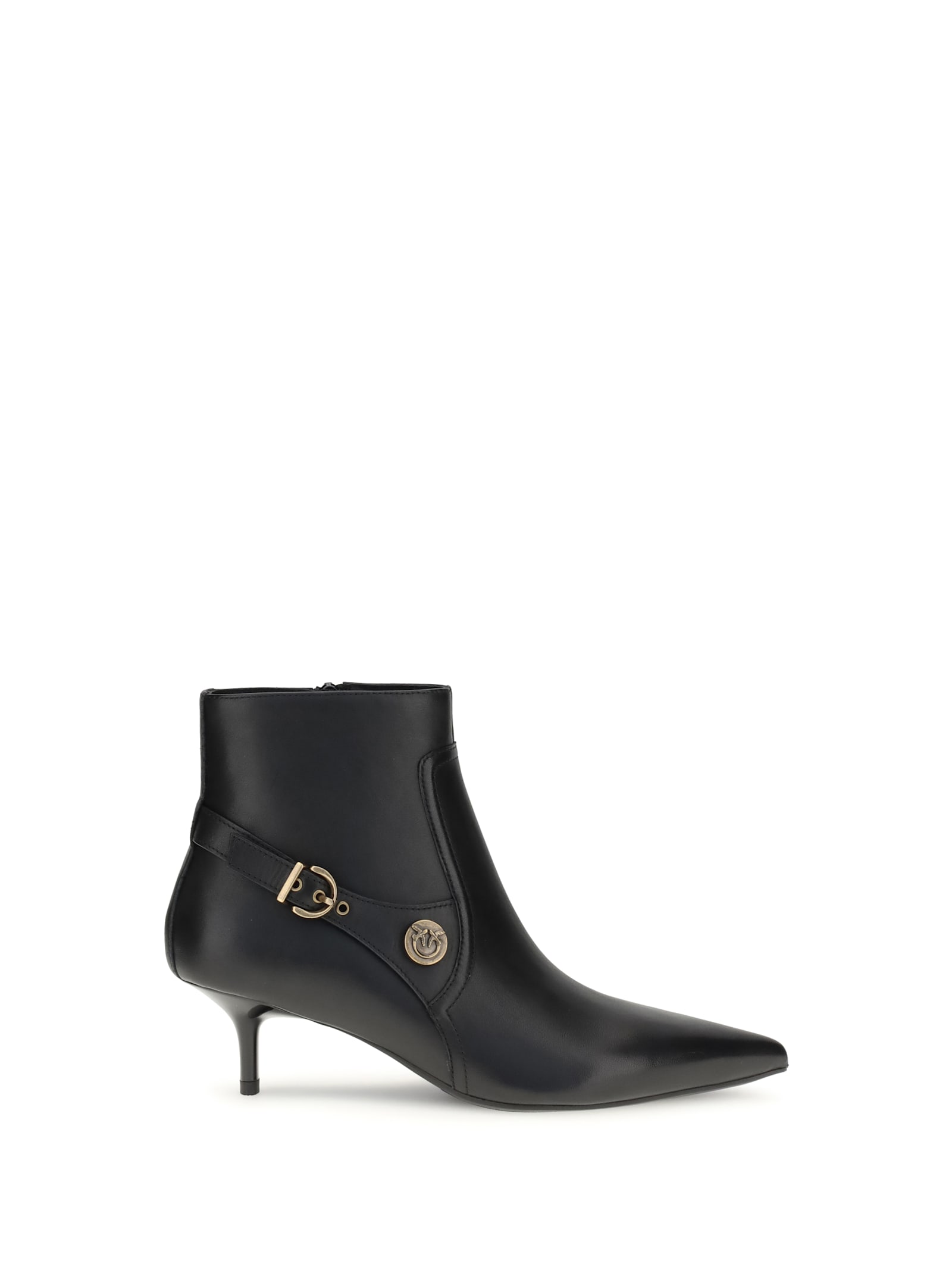 Pinko Leather Ankle Boots