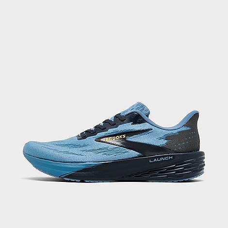 Brooks Men's Launch 11 Running Shoes in Country Blue/Ebony/Orange Size: 7.0