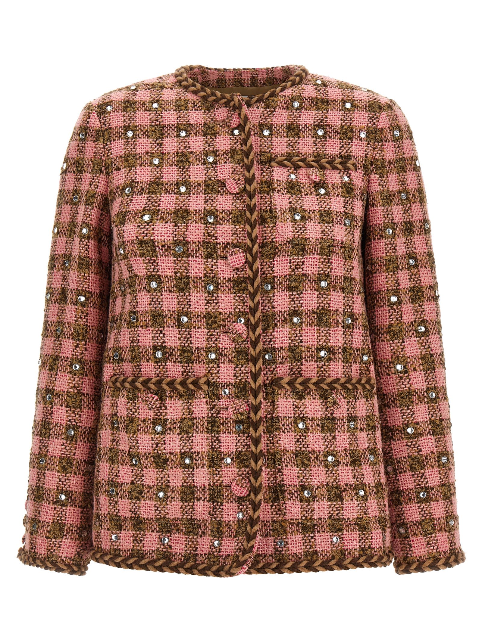 Giuseppe di Morabito Rhinestone Blazer Jacket