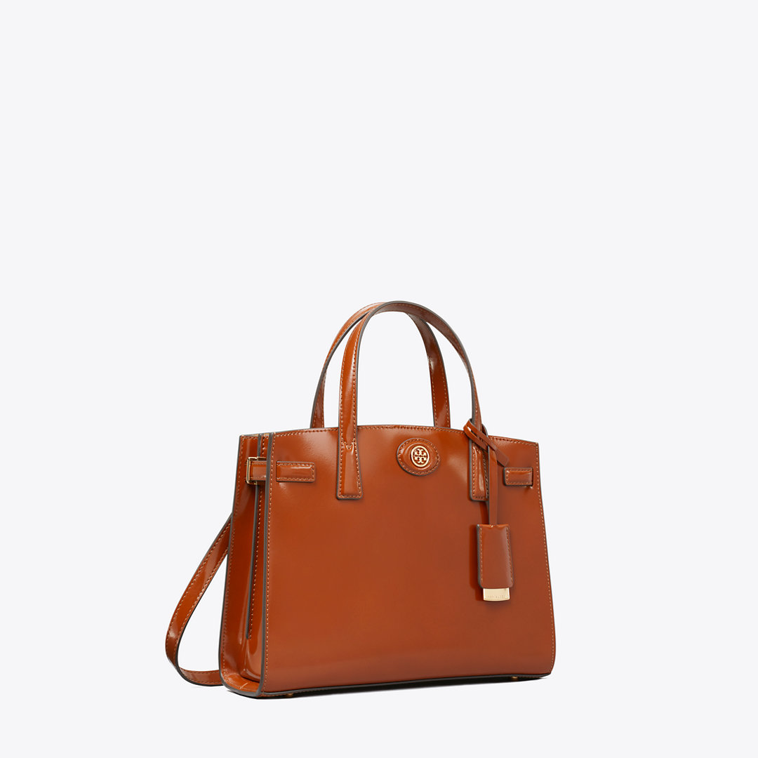 Tory Burch Small Robinson Spazzolato Satchel