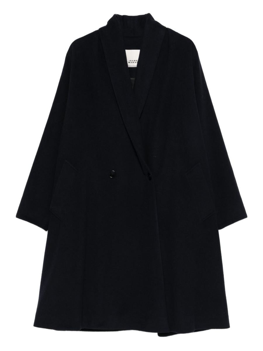 Isabel Marant Elise Wool Double-Breasted Coat