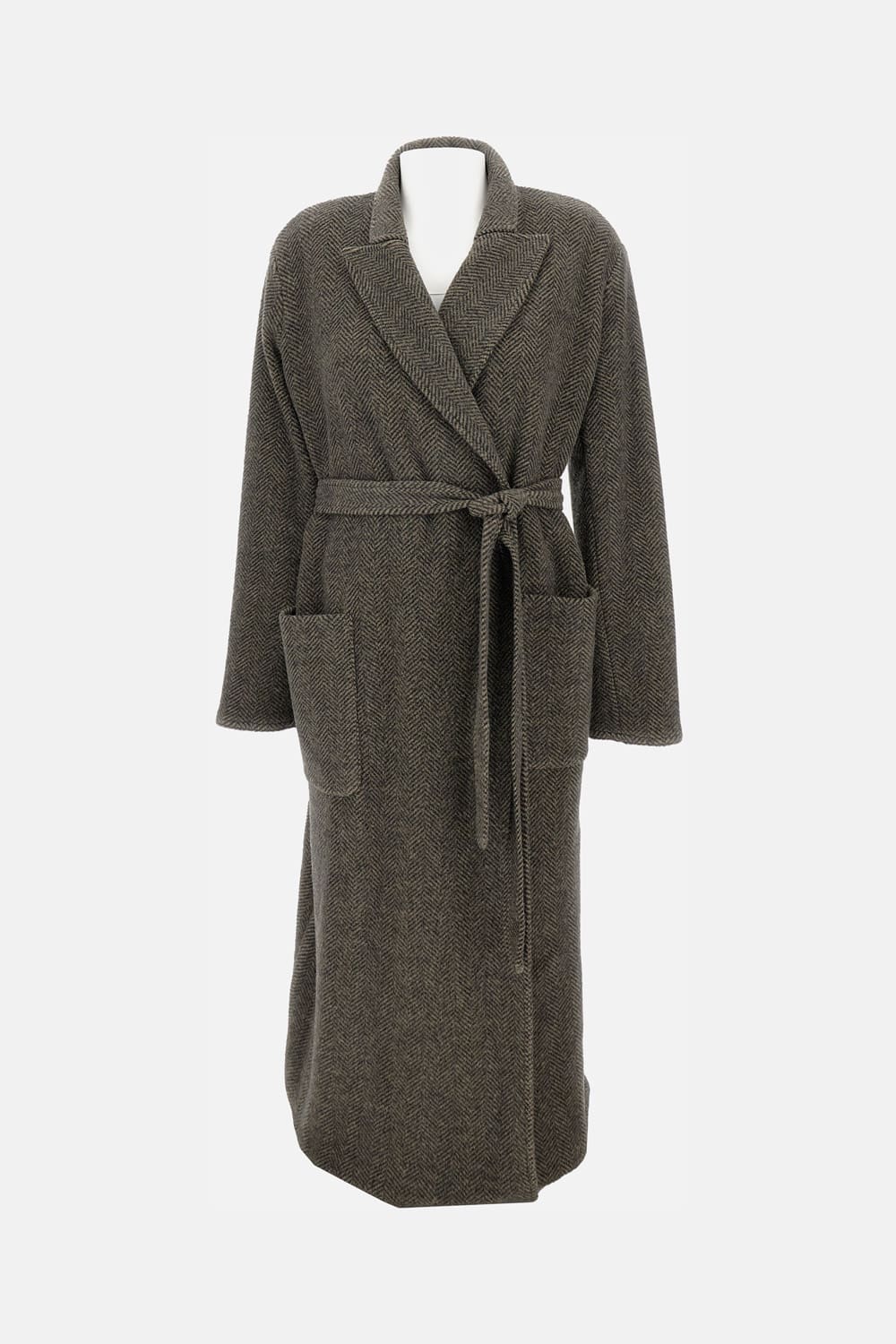 Dusan Long Coat Patch Pocket