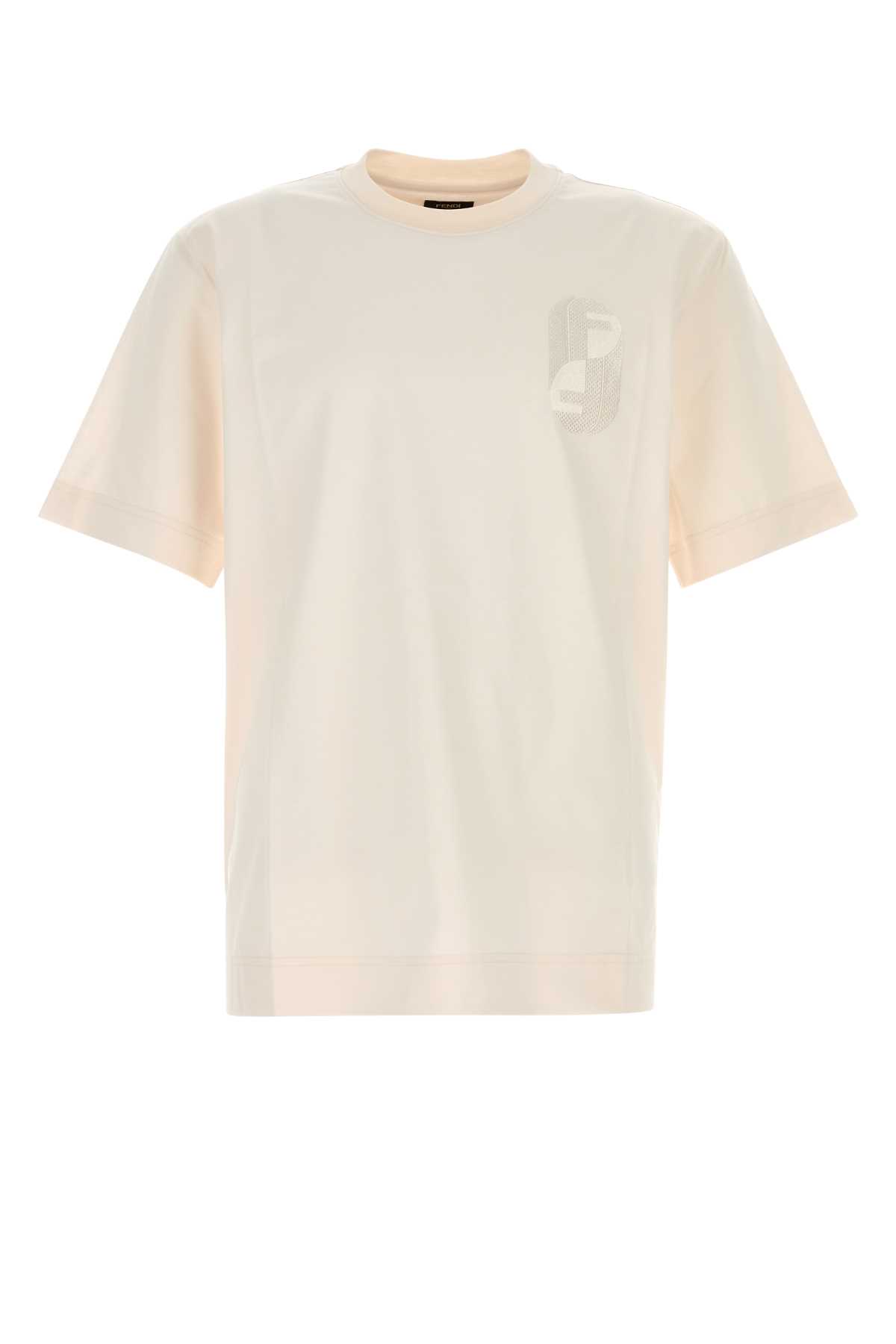 Fendi Ivory Cotton T-shirt
