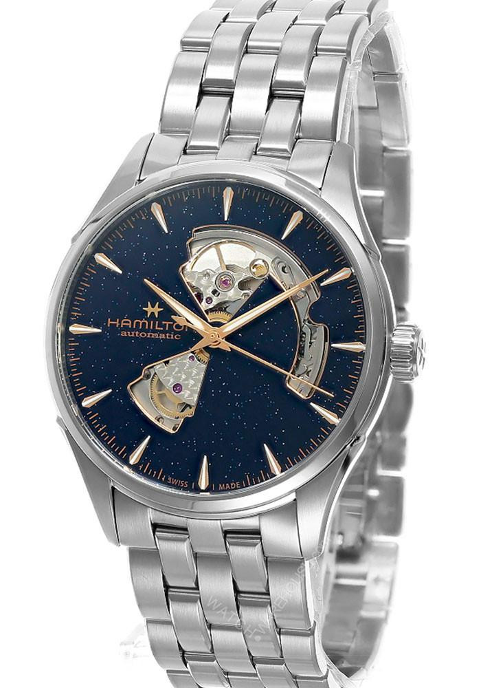 HAMILTON Jazzmaster Open Heart Automatic SS 42MM Blue Dial Men's Watch H32705140