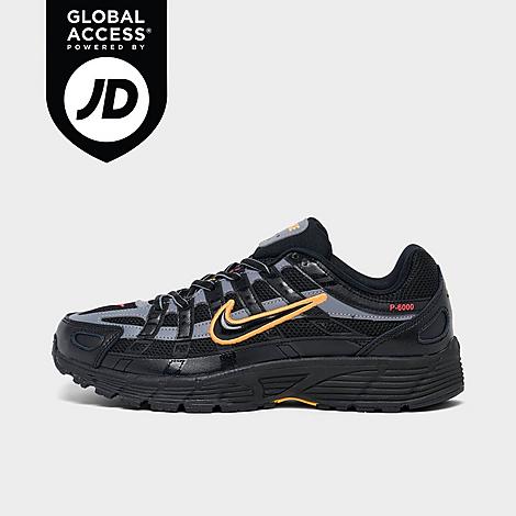 Nike Big Kids P-6000 Casual Shoes in Black/Laser Orange/Bright Crimson Size: 3.5