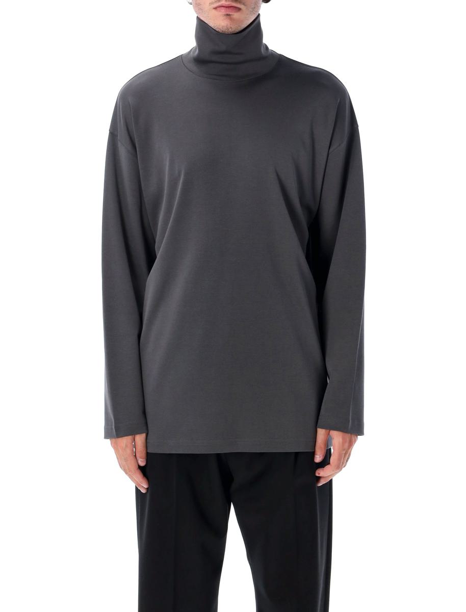 Lemaire Relaxed Mock Neck T-Shirt