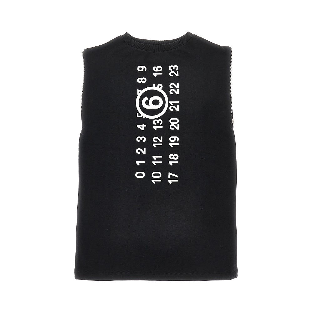 MM6 French terry mini dress with logo print Kids