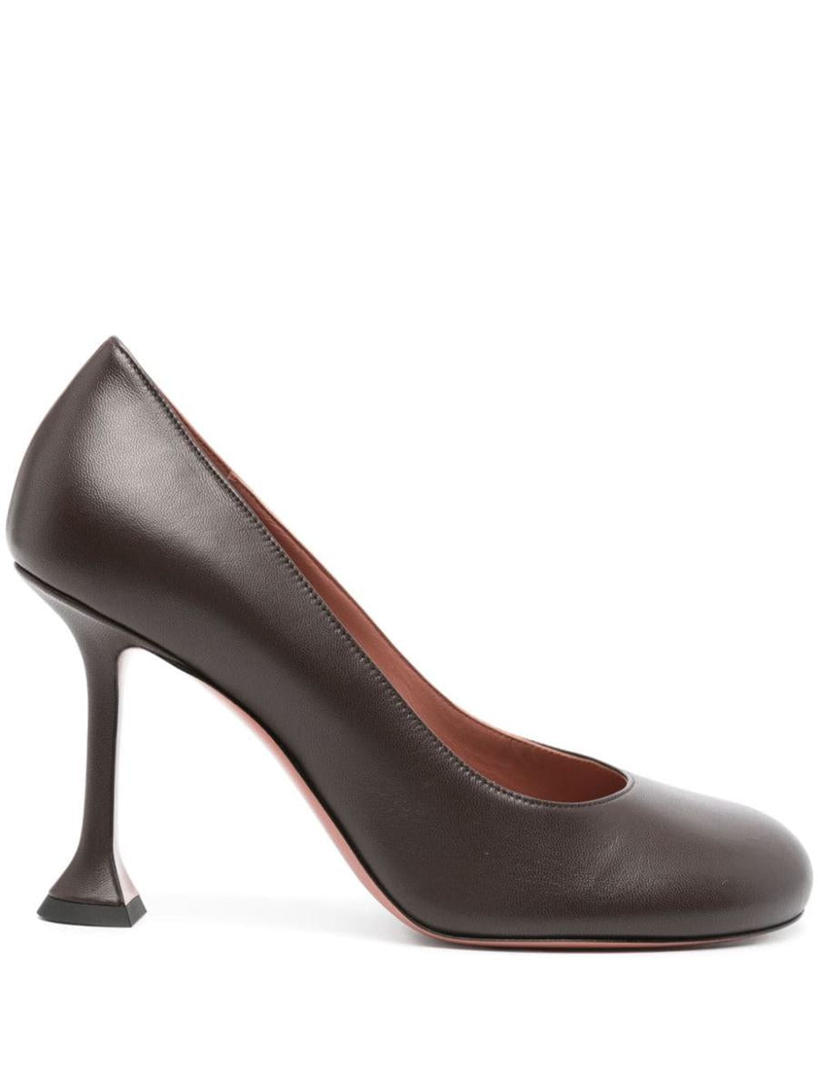 Amina Muaddi Isir Leather Pumps