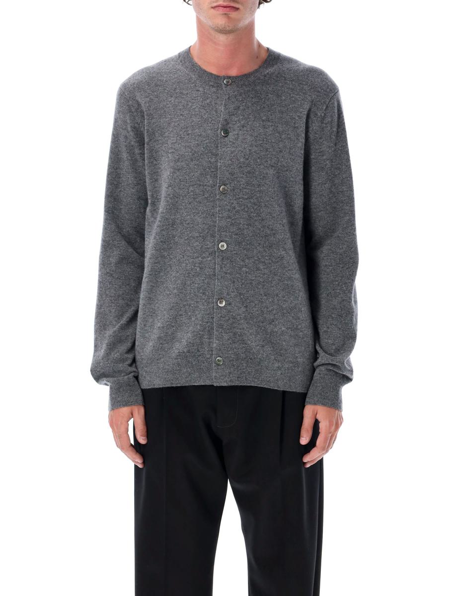 Comme Des Garçons Round Neck Wool Cardigan