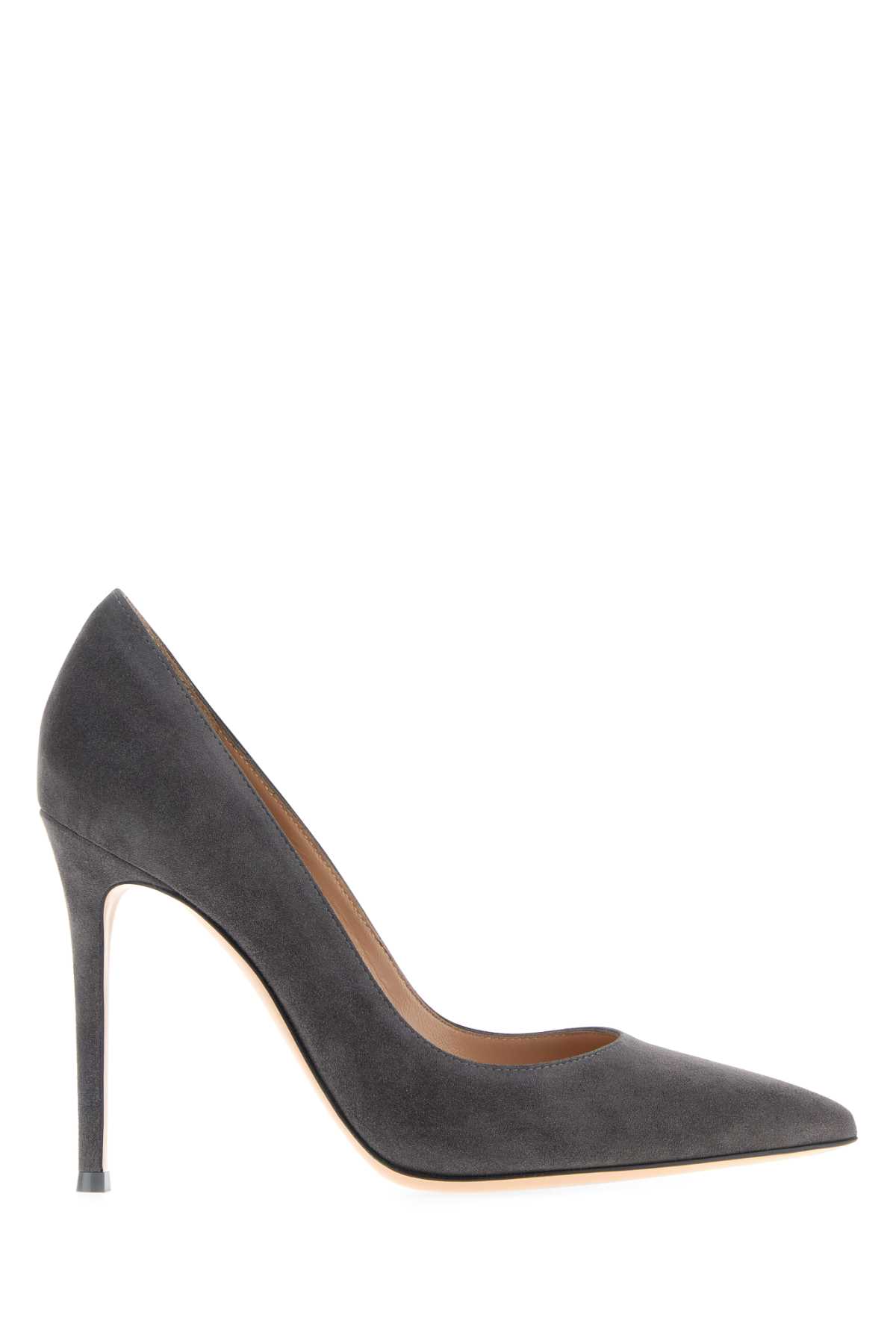 Gianvito Rossi Dark Grey Suede Pumps