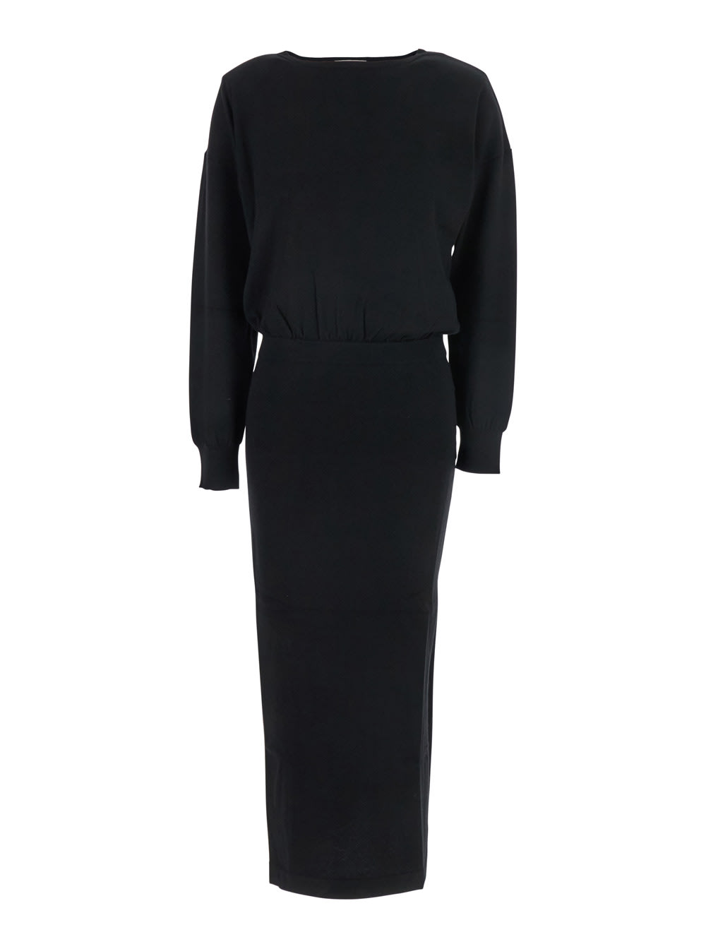 Parosh Knit Long Sleeves Maxi Dress