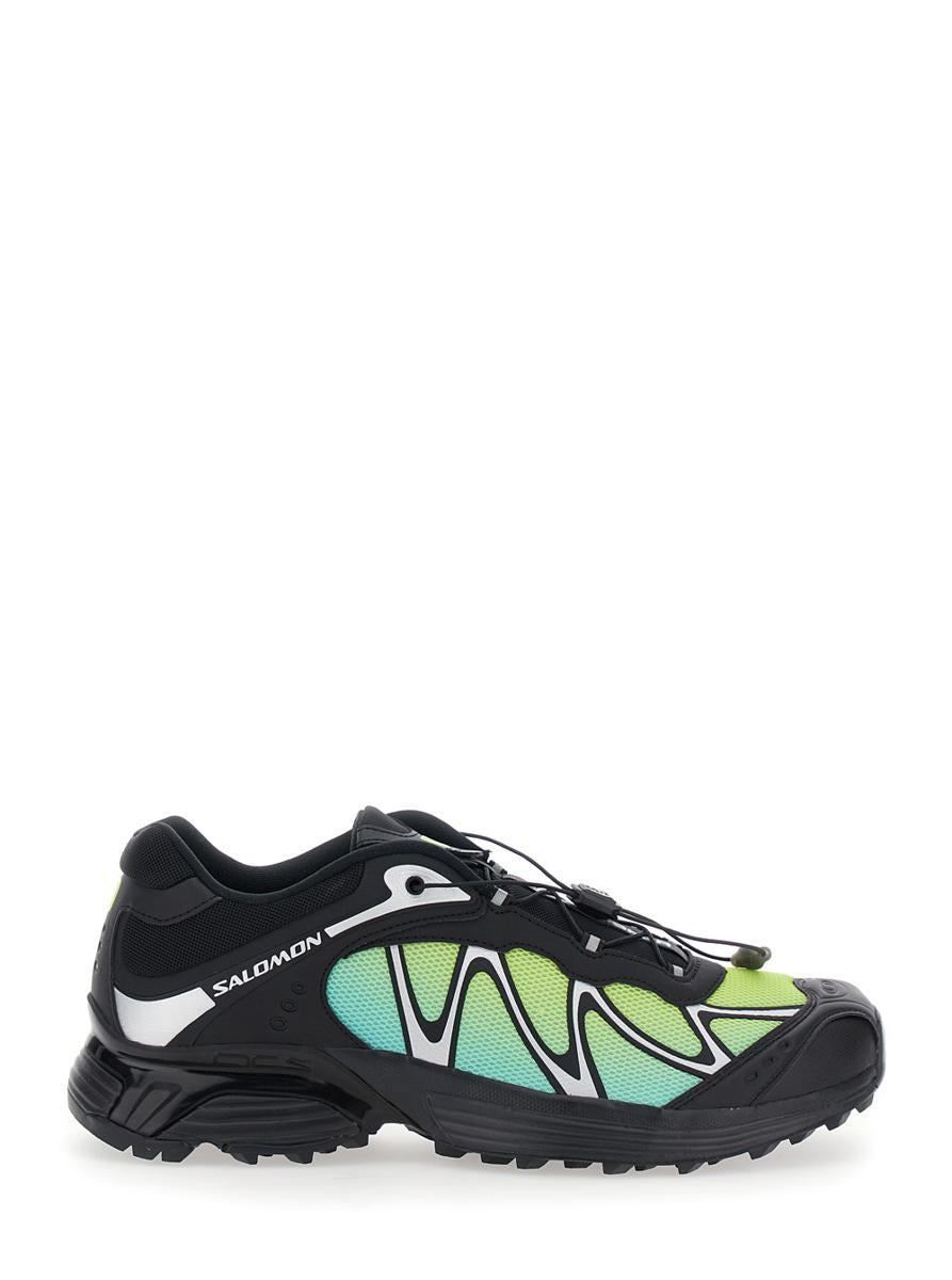 'Xt-Whisper' Black Sneakers With Printed Logo On The Side And Drawstring Closure In Fabric Unisex