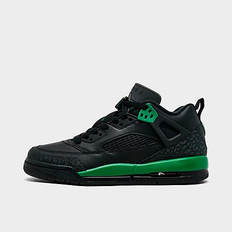 Jordan Big Kids Spizike Low Casual Shoes in Black/Anthracite/Pine Green Size: 4.0
