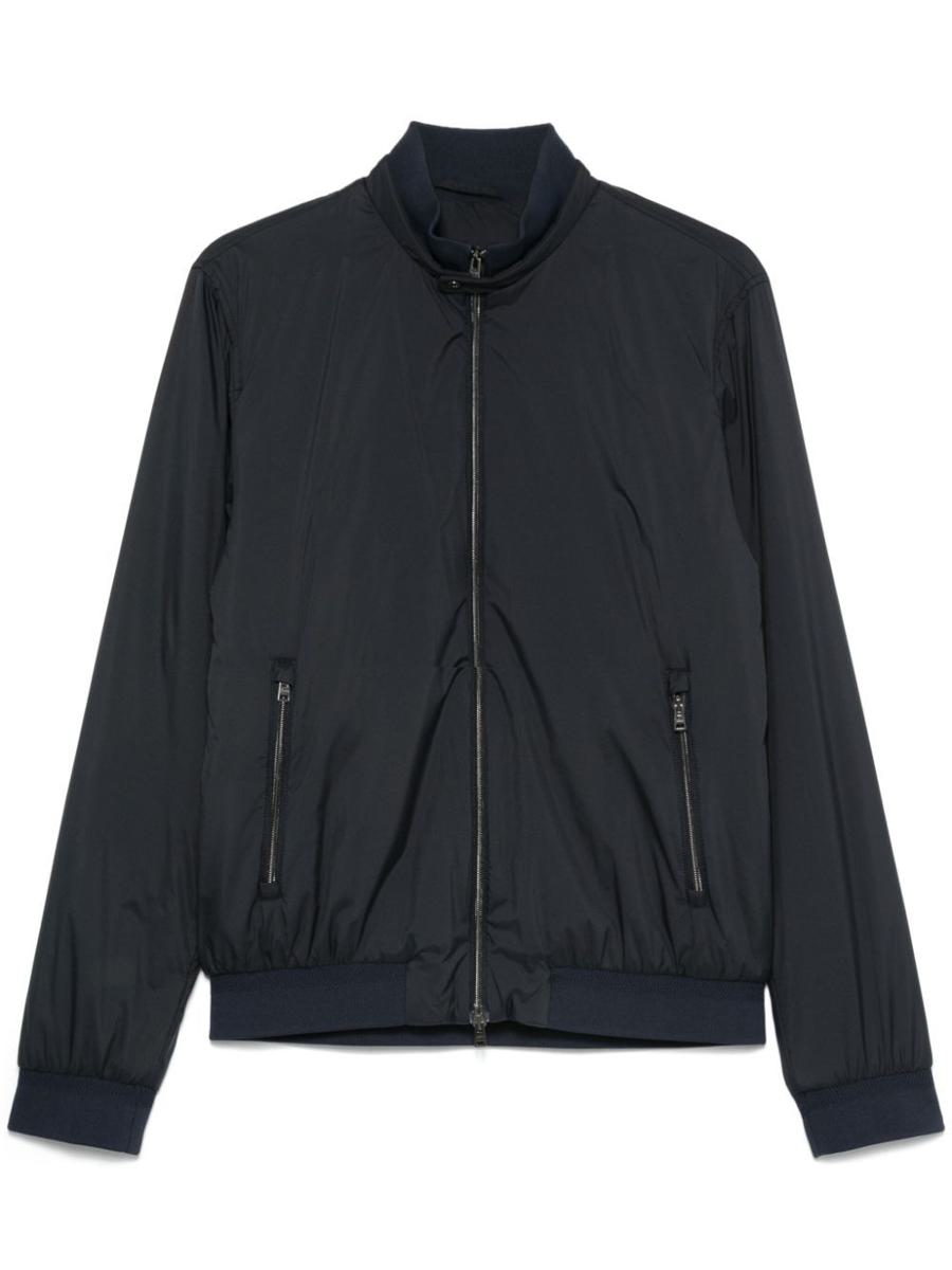 Herno Ecoage Band-Collar Bomber Jacket Clothing