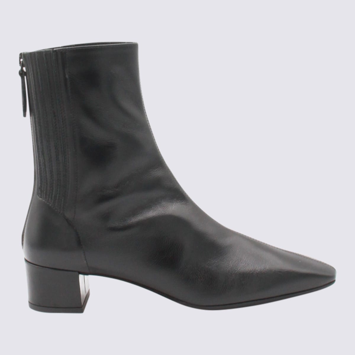 Aquazzura Black Leather Saint Honore 35 Boots