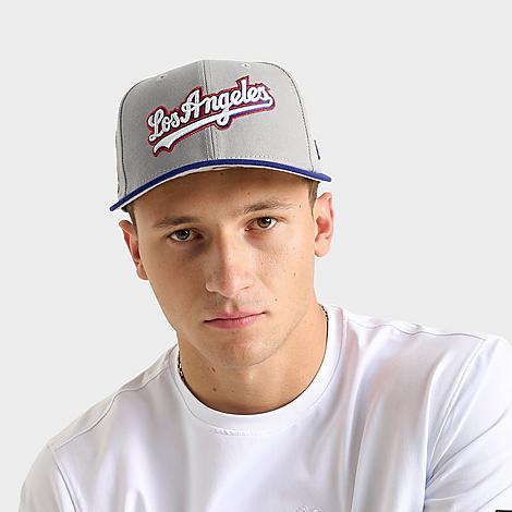 New Era Los Angeles Dodgers MLB 59FIFTY Fitted Hat in Grey/Blue Size: 7 1/2