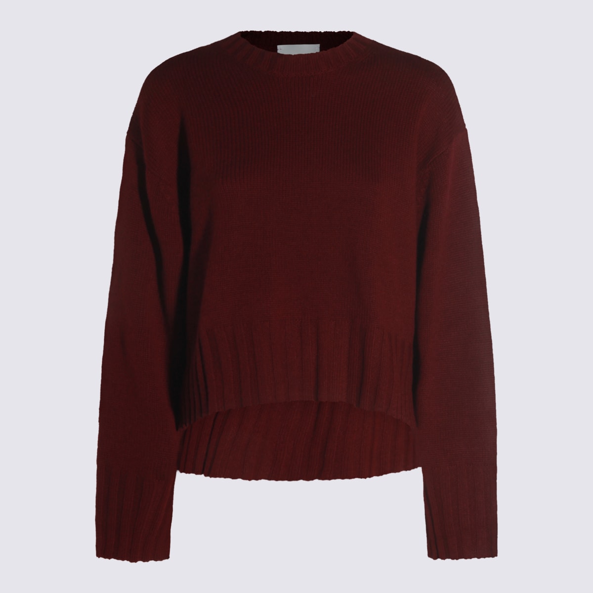 Allude Bordeaux Wool Knitwear