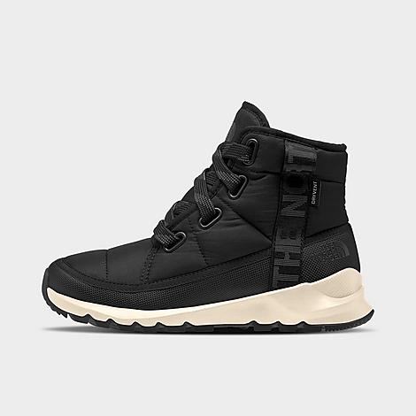 The North Face Women's ThermoBall Lace Up Luxe Waterproof Boots in TNF Black/Asphalt Grey Size: 6.0